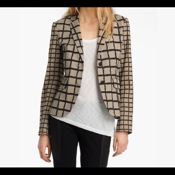 rag & bone Jackets & Blazers - Rag & Bone ‘Bailey’ Tan Windowpane Jacket SZ. 8 rag & bone Jackets & Blazers - Rag & Bone ‘Bailey’ Tan Windowpane Jacket SZ. 8